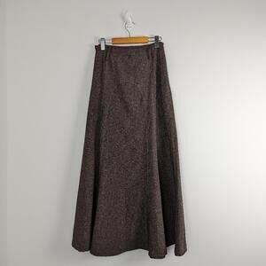 Elegant Brown A-Line Skirt